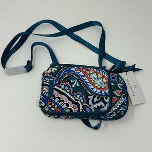 NEW! Vera Bradley Haymarket Paisley Jewel Petite Cellphone Crossbody Bag NWT I4